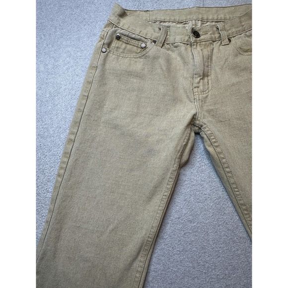GS115 Jeans Mens 32x31 Tan Khaki Straight Leg 100% Cotton Denim Casual 5 Pocket - Picture 5 of 16